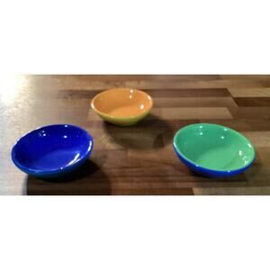 Sonoma Summer Stripe Small Sauce/Dessert/Candy/Snack Bowls, 4 Qty